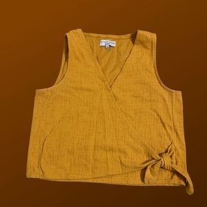 Madewell wrap around tank top from the Texture and Thread line.